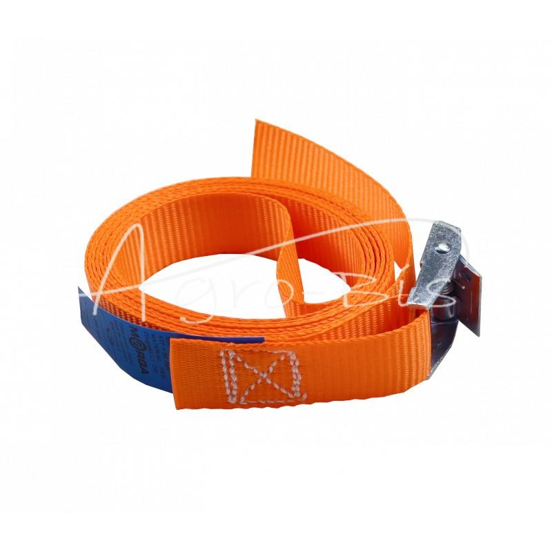 5 vnt - Transportavimo diržas su savaime užsifiksuojančia sagtimi 250 kg, diržo plotis 25 mm, ilgis 2 m MORGA - PT400KG2M25M