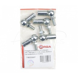 5 vnt - Kampinis šarnyras su spaustuku DIN 71802, sriegis 2 x M6, dešininis MORGA , - 7180206KP