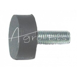 5 vnt - Universalus guminis bamperis 25X10 su vienu M8 varžtu - ODB25X10