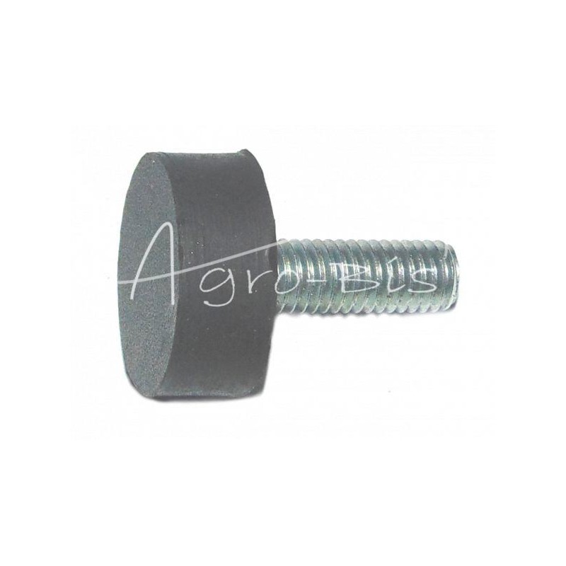 5 vnt - Universalus guminis bamperis 25X10 su vienu M8 varžtu - ODB25X10