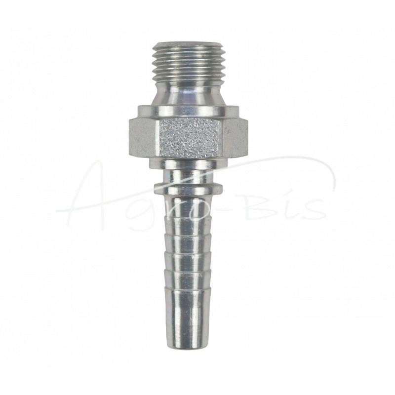 5 vnt - Hidraulinės jungties antgalis AGR DN08 1/4" BSP S17 Premium HYDRAL - AGRDN08G1/4H