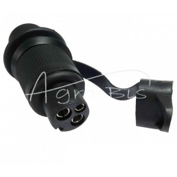 5 vnt - 3 kontaktų apvalus elektros kištukas - 002287/O