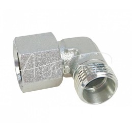 5 vnt - Jungtis - hidraulinė jungtis - alkūnė 90 veržlė K AB M18x1.5 - M18x1.5 12L/12L - HS327