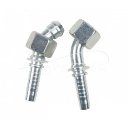 5 vnt - Hidraulinės jungties antgalis DKR 45° DN10 3/8" Premium HYDRAL - DKR45DN10G3/8H