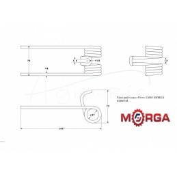 5 vnt - Krone LM65 028065 rinktuvo pirštas, dažytas milteliniu būdu MORGA - 028065M
