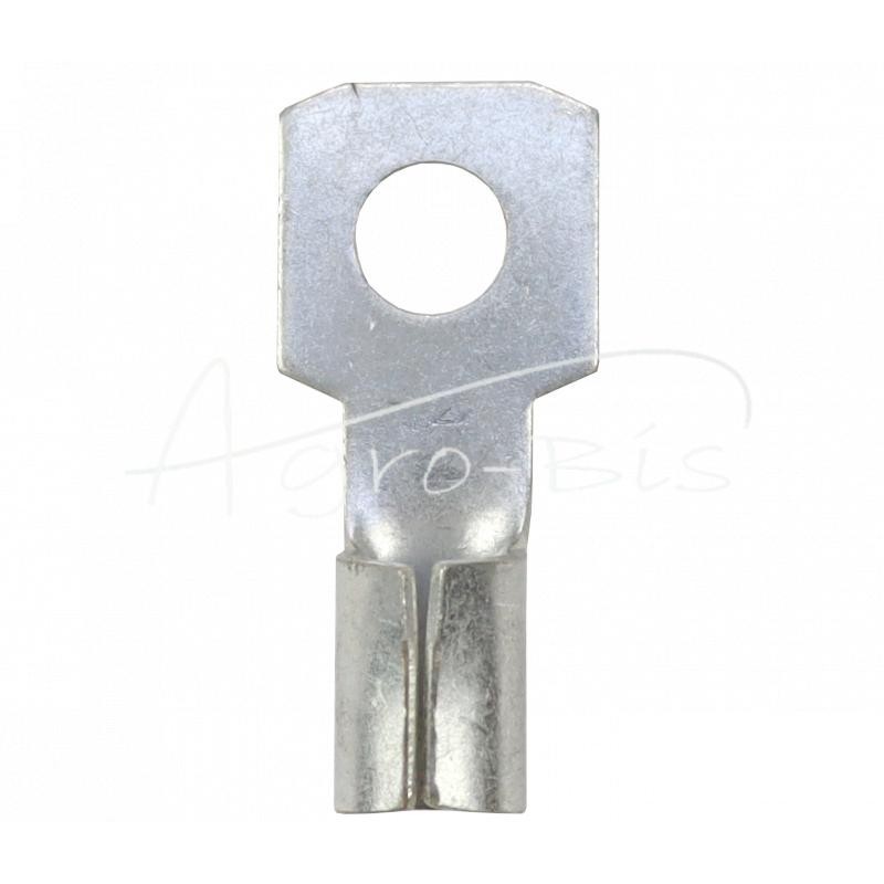 5 vnt - Varinis žiedinis antgalis, FI-10 mm, maks. 50 mm laidams, aukščiausios kokybės alavuotas CuZn, ELMOT - KO5010EL