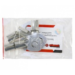 5 vnt - Varinis žiedinis antgalis, FI-10 mm, maks. 50 mm laidams, aukščiausios kokybės alavuotas CuZn, ELMOT - KO5010EL