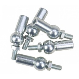 5 vnt - Ašinė stūmimo rutulinė jungtis DIN 71802, sriegis 2 x M5 MORGA , - 7180205P