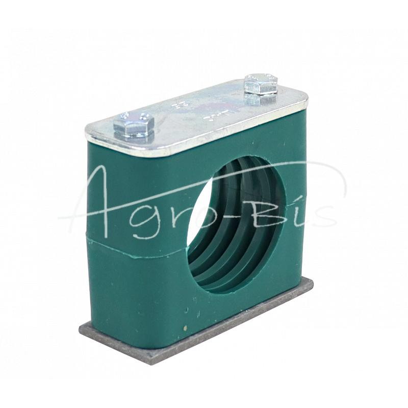 5 vnt - Vienas polipropileno laikiklis vamzdžiams ir kabeliams FI-42mm, komplektuojamas su šešiakampiais varžtais - RAP1X42MM