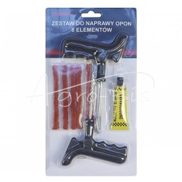 5 vnt - Bekamerinių padangų remonto rinkinys, 8 dalys - S23528