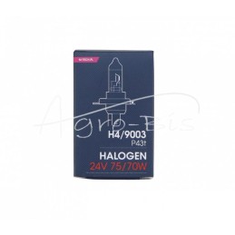 5 vnt - H-4 24V 75/70W P43T lemputė su homologacija - H-4/4