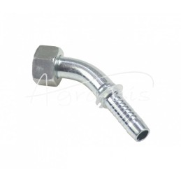 5 vnt - Užlenktas antgalis metrinis kampinis vidinis sriegis DKOL 45° DN12 12L M22x1.5 Premium HYDRAL - DKOL45DN12M22x1.5H