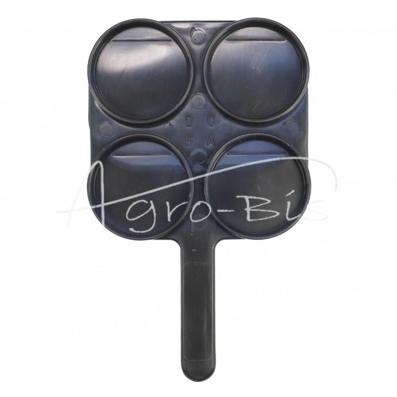 5 vnt - Seklaus pieno tyrimo padėklas, juodas, ZAGRODA melžimo aparatas - 830500032CZA