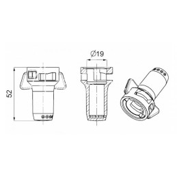 5 vnt - 7 skylių dangtelio tipo skirstytuvas ARAG - 224569