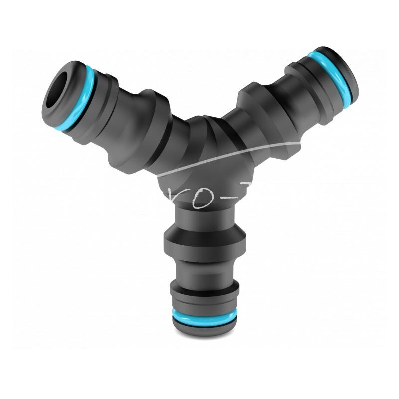 5 vnt - ERGO 1/2, 3/4" greito prijungimo laistymo trišakis - 53-205