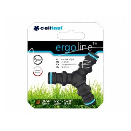 5 vnt - ERGO 1/2, 3/4" greito prijungimo laistymo trišakis - 53-205