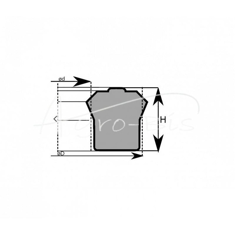 5 vnt - Sandarinimo žiedas UT 50x60x7,5 U6 - 50x60x7,5 UT
