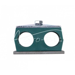 5 vnt - Dvigubas polipropileno laikiklis vamzdžiams ir kabeliams Ø 28 mm, komplektuojamas su šešiakampiais varžtais - RBP2X28MM