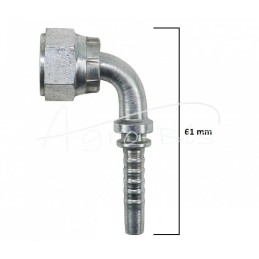 5 vnt - Hidraulinė jungtis ORFS 90 DN06 9/16-18 6146.90.0600 - OFS90DN069/16