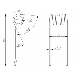 5 vnt - Claas Jaguar 62 preso rinktuvo noragas 9182380 - 9182390
