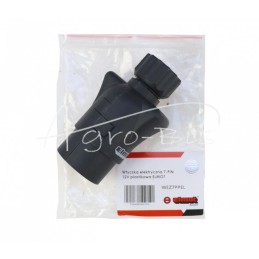 5 vnt - 7 kontaktų 12/24 V plastikinis ELMOT elektros kištukas - WEZ7PPEL