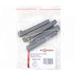 5 vnt - Nosies pleištas 10x8x63 DIN6887 plienas C45 MORGA - 10x8x63NM