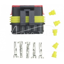 5 vnt - AMP „Superseal“ jungtis, 5 dalių - aukščiausios kokybės ELMOT hermetiškas kištukas - ZS5WPEL