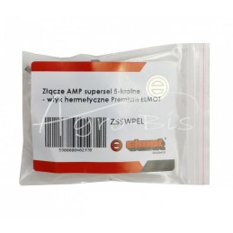 5 vnt - AMP „Superseal“ jungtis, 5 dalių - aukščiausios kokybės ELMOT hermetiškas kištukas - ZS5WPEL