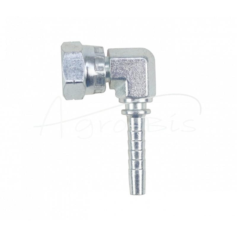 5 vnt - Hidraulinis antgalis DKR 90° DN06 1/4" kompaktiškas kaltas Premium HYDRAL - DKR90DN06G1/4KH