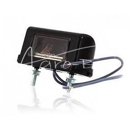 5 vnt - Mažas numerio ženklo apšvietimas, 45 mm atstumas tarp varžtų, W52Ż, 12/24V, 343 lemputė su laidu - 35541