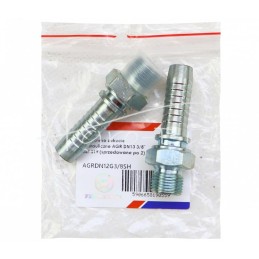 5 vnt - Hidraulinės jungties antgalis AGR DN13 3/8" BSP S19 HYDRAL - AGRDN12G3/8SH