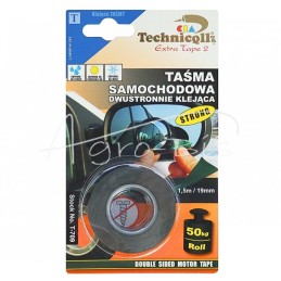 5 vnt - Dvipusė automobilių lipni juosta universali 1,5x19 mm T-709 Technicqll - T709