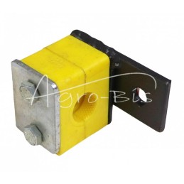 5 vnt - Vienas polipropileno laikiklis vamzdžiams ir kabeliams, 15 mm skersmens, komplektuojamas su šešiakampiais varžtais - HAN