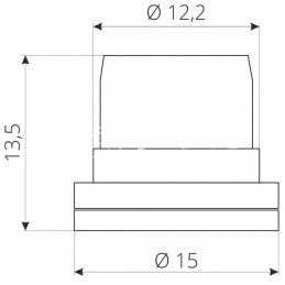 5 vnt - Tuščiaviduris kūginis sūkurinis purkštuvas 02 GELTONA - RPS02