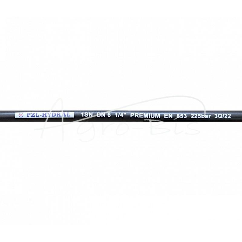 5 vnt - Hidraulinė žarna užspaudžiamai DN06, viengubo pynimo, 225 bar HYDRAL - 06SN1W50HMB