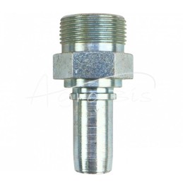 5 vnt - PTFE gofruoto teflono žarnos antgalis DN15, BL tipas M26x1.5, sunkvežimių žarnos PZL-Hydral - 341