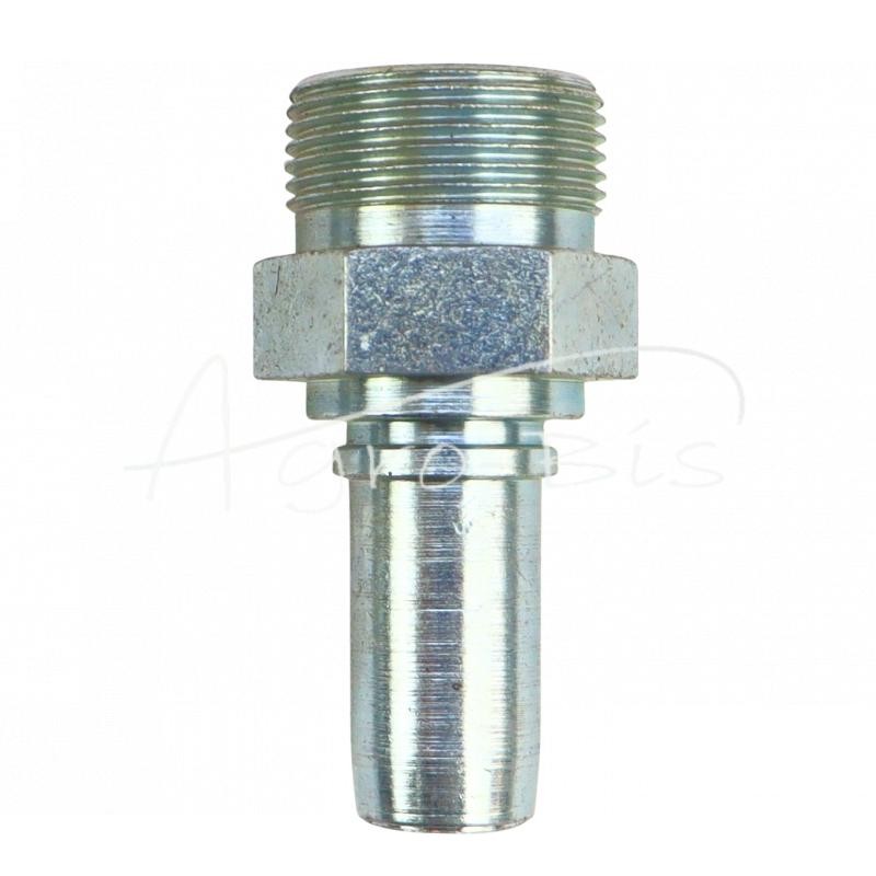 5 vnt - PTFE gofruoto teflono žarnos antgalis DN15, BL tipas M26x1.5, sunkvežimių žarnos PZL-Hydral - 341