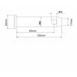 5 vnt - MF tvirtinimo kaištis - 1664985M1