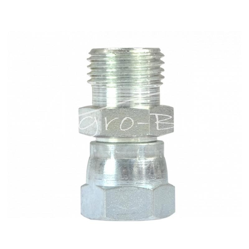 5 vnt - Hidraulinė jungtis - tiesi AB M12x1.5 - M16x1.5 6L/10L seno tipo kūgis be O žiedo - HS141