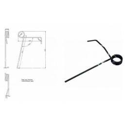 5 vnt - Amazone vienos sėjos sėjamosios noragėlis ZW4 3408200 - 34203101010N