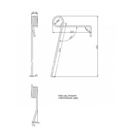 5 vnt - Amazone vienos sėjos sėjamosios noragėlis ZW4 3408200 - 34203101010N