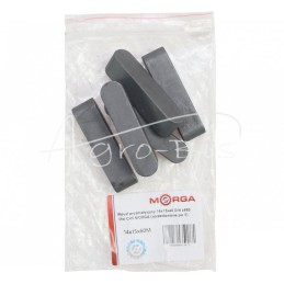 5 vnt - Prizminis raktas 14x15x60 DIN 6885 plienas C45 MORGA - 14x15x60M