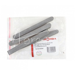 5 vnt - Prizminis raktas 9x10x100 DIN 6885 plienas C45 MORGA - 9x10x100M