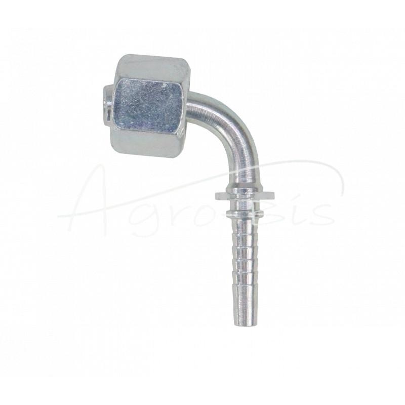 5 vnt - Hidraulinė jungtis DKOS 90° DN06 10S M18x1.5 sunki Premium HYDRAL - DKOS90DN06M18x1.5H