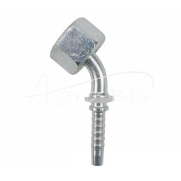 5 vnt - Hidraulinis antgalis DKR 45° DN06 3/8" Premium HYDRAL - DKR45DN06G3/8H