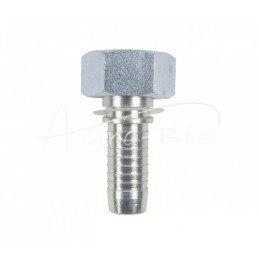 5 vnt - Užlenktas metrinis tiesus vidinis sriegis DKOL DN16 18L M27x1.5 Premium HYDRAL - DKOLDN16M27x1,5H