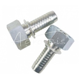 5 vnt - Užlenktas metrinis tiesus vidinis sriegis DKOL DN16 18L M27x1.5 Premium HYDRAL - DKOLDN16M27x1,5H