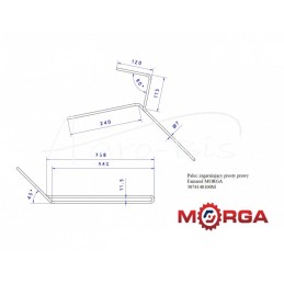 5 vnt - Tiesus dešinysis sugriebimo pirštas, Famarol milteliniu būdu dažytas MORGA - 3074140100M