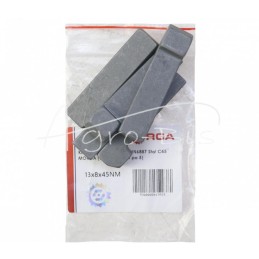 5 vnt - Nosies pleištas 13x8x45 DIN6887 plienas C45 MORGA - 13x8x45NM