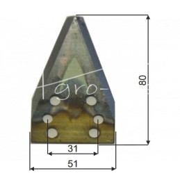 5 vnt - Storti 16800026 tiektuvo vežimėlio peilis - 16800026